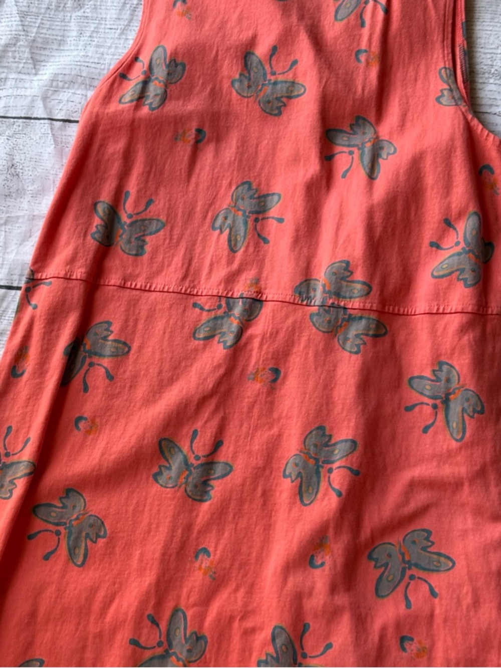 Vintage 90's Zip Code Maxi Tank Top Dress Butterfly Print Size Medium - Picture 13 of 13